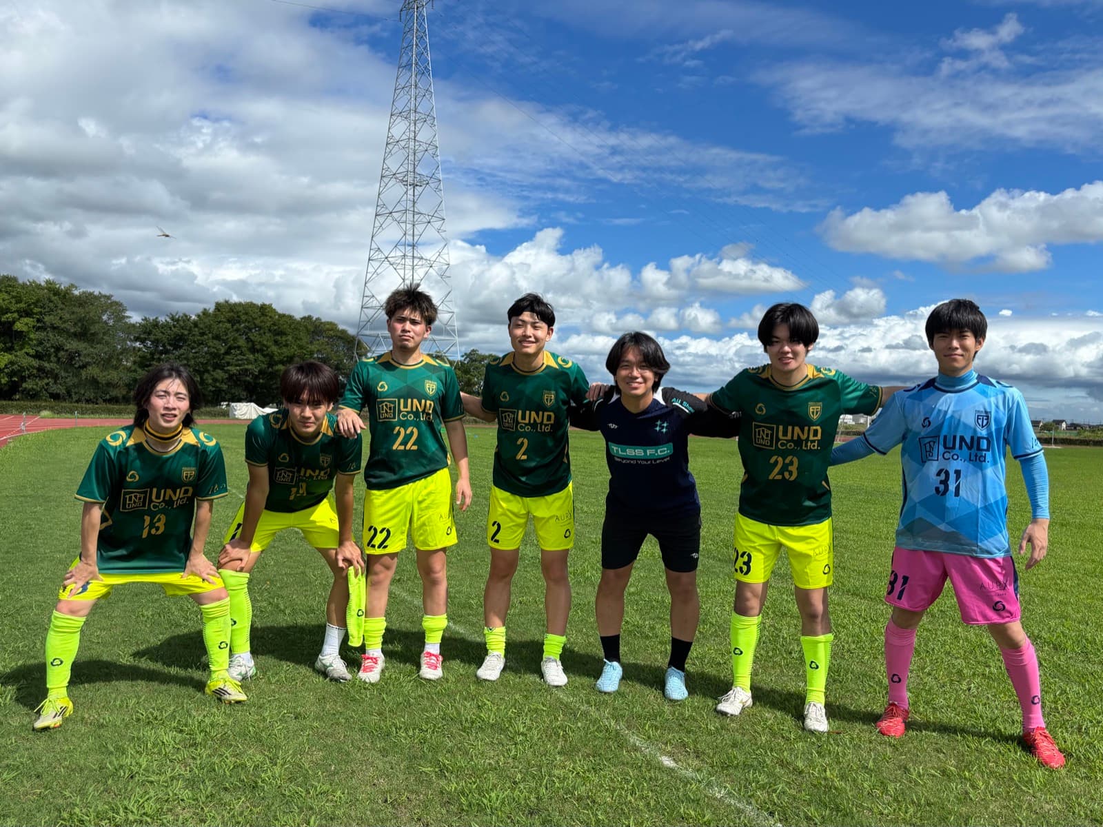 豊栄クラブ戦のベンチメンバーたち